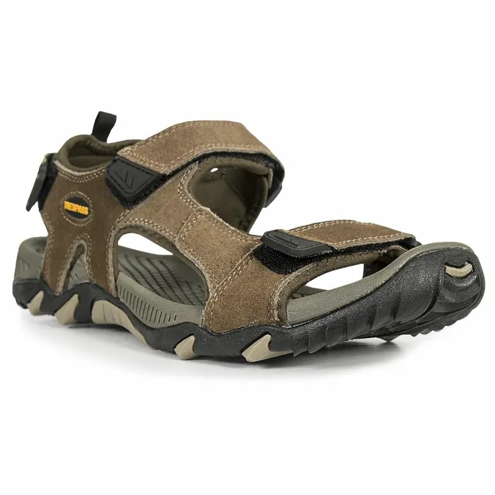 Belay Walking Sandals Dark Sand Men Trespass Sandals