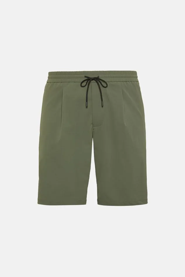 Bermuda Men Boggi Milano Bermuda Shorts In Stretch Recycled Nylon Green