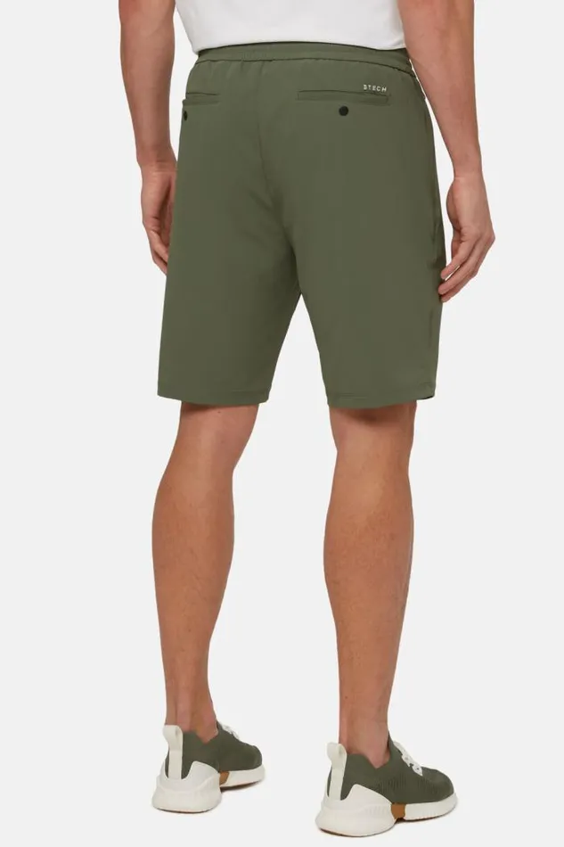 Bermuda Men Boggi Milano Bermuda Shorts In Stretch Recycled Nylon Green Bermuda Men Boggi Milano Bermuda Shorts In Stretch Recycled Nylon Green