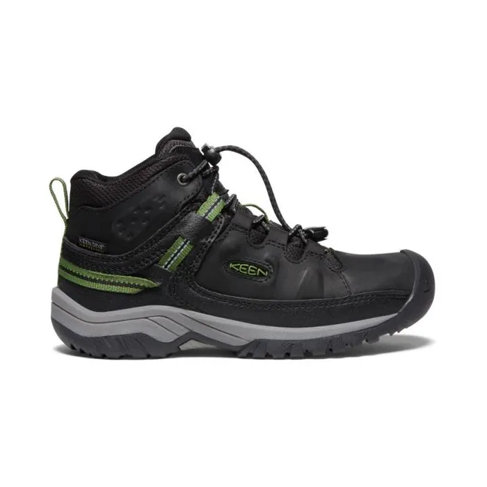 Big Kids039 Black Hiking Boots 8211 Targhee Mid WP Kids KEEN Playground