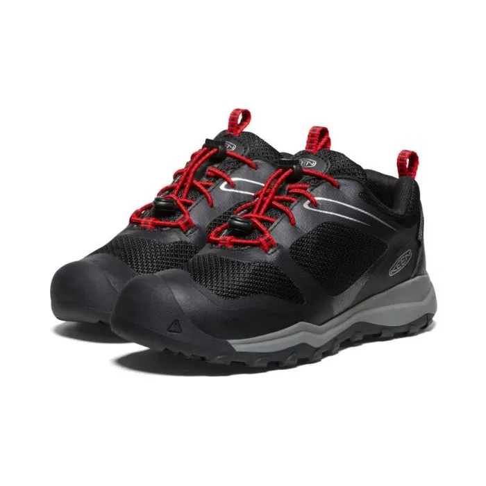 Big Kids039 Wanduro Low Waterproof Black Leather Shoe Kids KEEN Playground