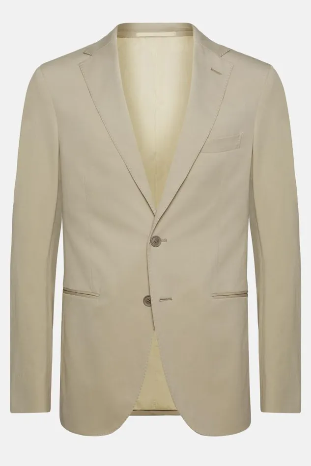 Blazers Men Boggi Milano Beige B Tech Stretch Nylon Jacket Beige Blazers Men Boggi Milano Beige B Tech Stretch Nylon Jacket Beige
