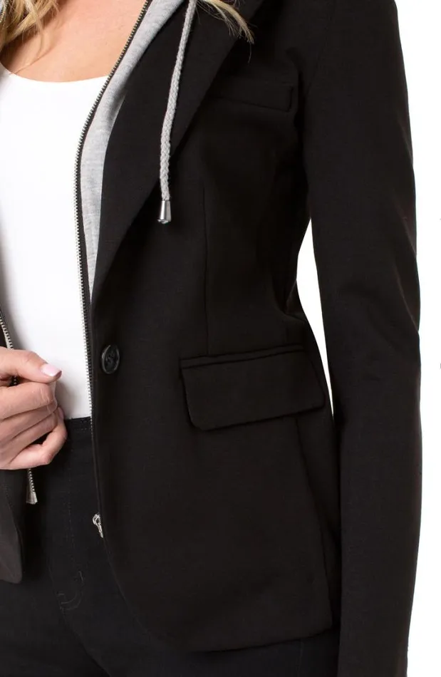 BLAZERS Women Liverpool Los Angeles BLAZER W REMOVABLE HOOD Black
