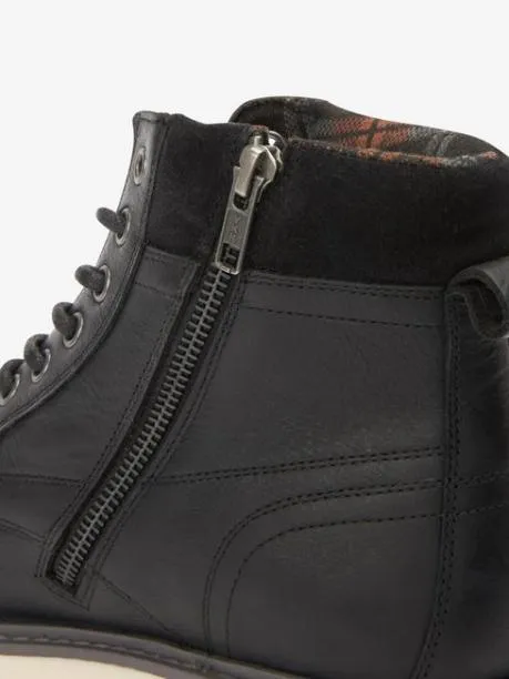 Boots Men Joules Black Leather Boots
