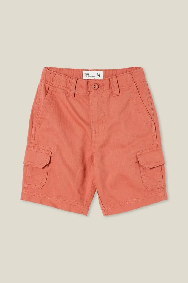 Boys Shorts Cotton On Cargo Short Faded Rose