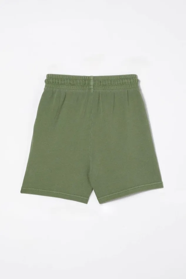 Boys Shorts Cotton On Henry Slouch Short Deep Sage Garment Dye