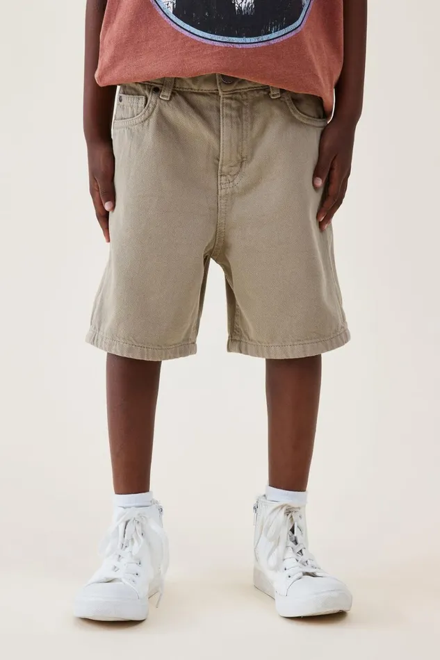 Boys Shorts Cotton On Regular Fit Short Bronte Stone