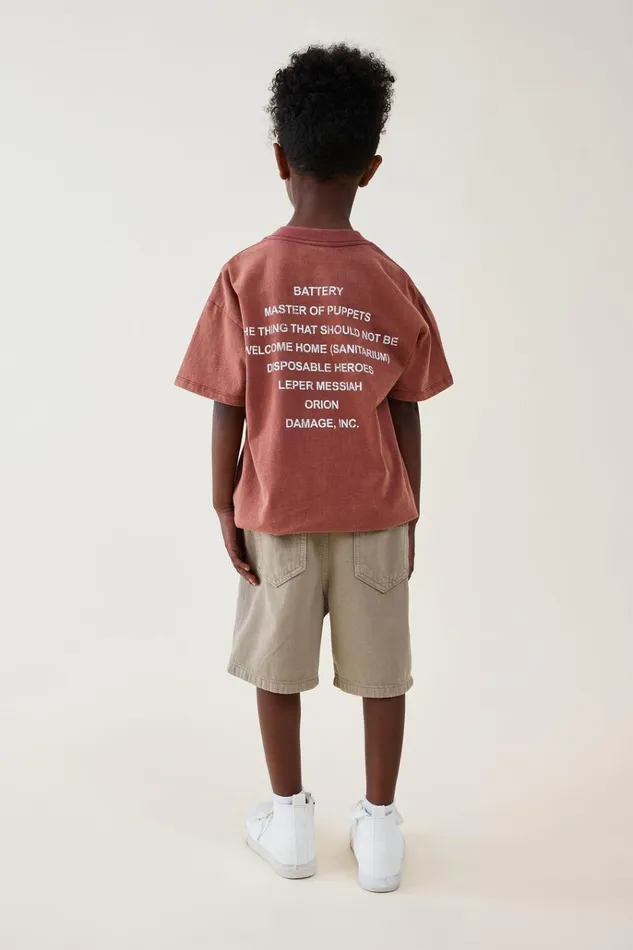 Boys Shorts Cotton On Regular Fit Short Bronte Stone