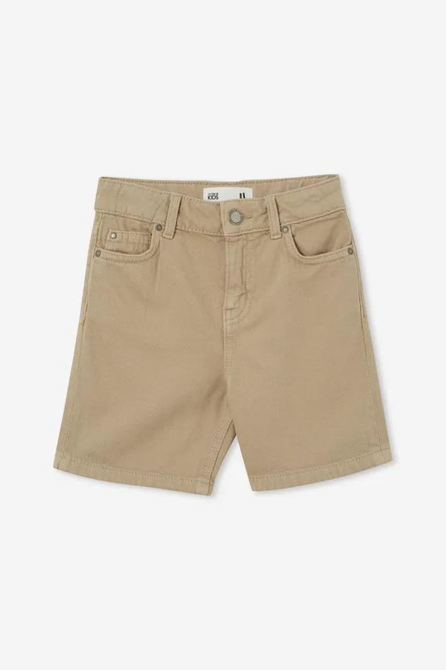 Boys Shorts Cotton On Regular Fit Short Bronte Stone