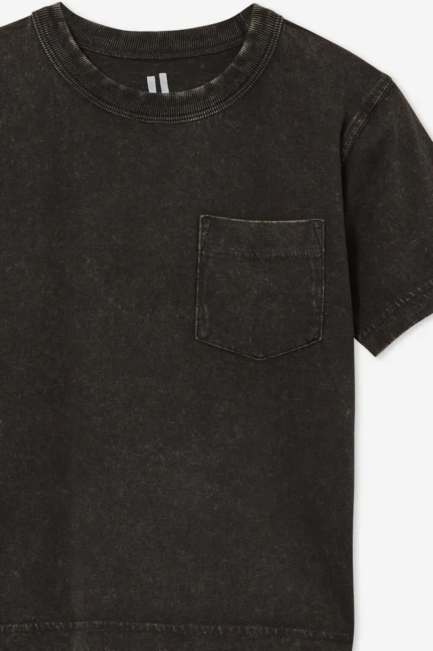 Boys Tops and TShirts Cotton On The Essential Short Sleeve Tee Phantom Wash Boys Tops and TShirts Cotton On The Essential Short Sleeve Tee Phantom Wash