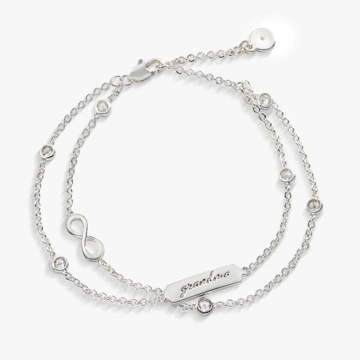 Bracelets Women Alex And Ani Grandma039 Infinity Chain Bracelet Adjustable Silver