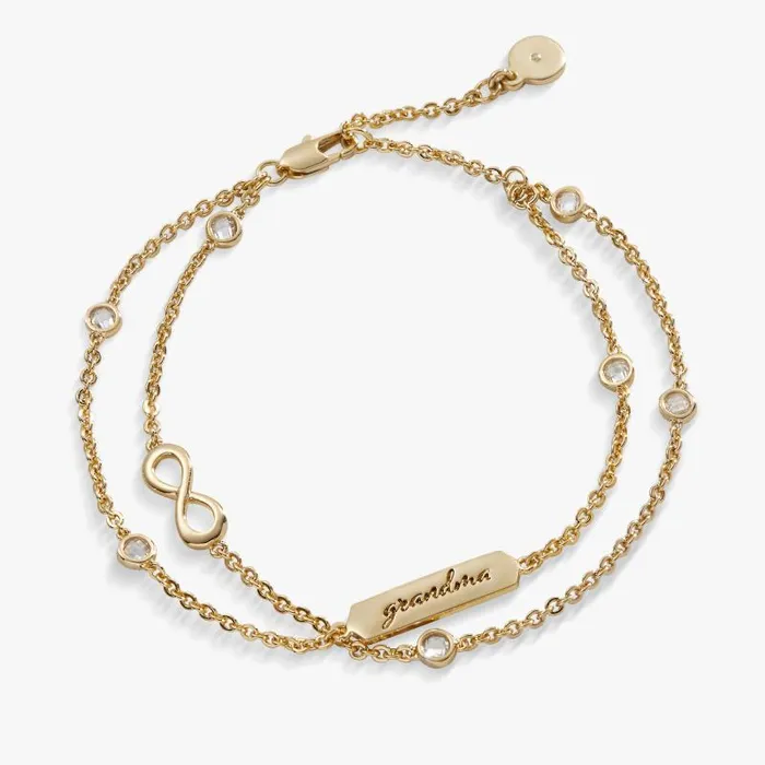 Bracelets Women Alex And Ani Grandma039 Infinity Chain Bracelet Adjustable Silver