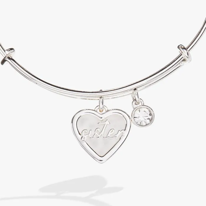 Bracelets Women Alex And Ani Sister Mother Of Pearl Bangle Silver
