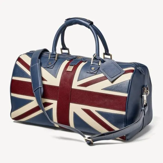 Brit Leather Travel Bag Union Jack Men Aspinal Of London Travel Bags