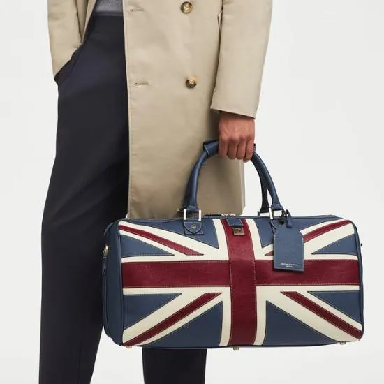 Brit Leather Travel Bag Union Jack Men Aspinal Of London Travel Bags