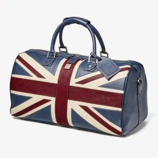 Brit Leather Travel Bag Union Jack Men Aspinal Of London Travel Bags