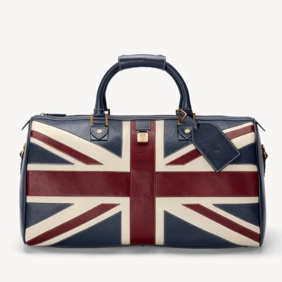 Brit Leather Travel Bag Union Jack Men Aspinal Of London Travel Bags