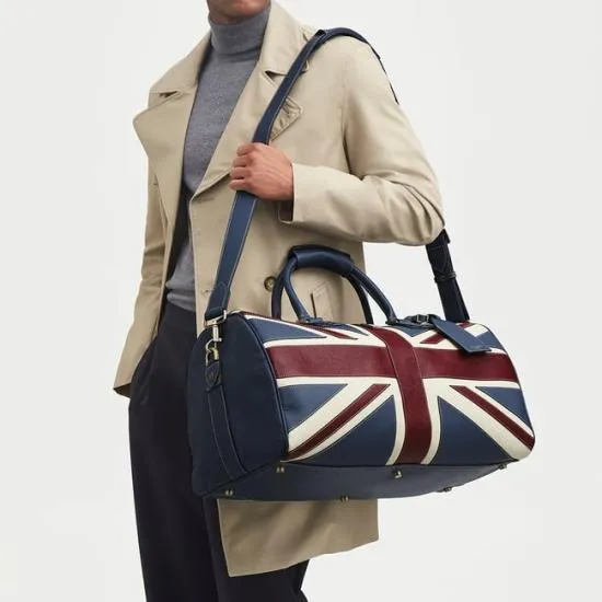 Brit Leather Travel Bag Union Jack Men Aspinal Of London Travel Bags