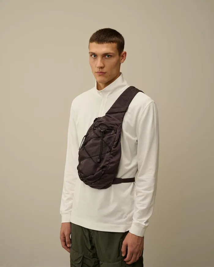 CP Company Backpacks and Waistbag Nylon B Crossbody Rucksack Boulevard Violet 8211 Man