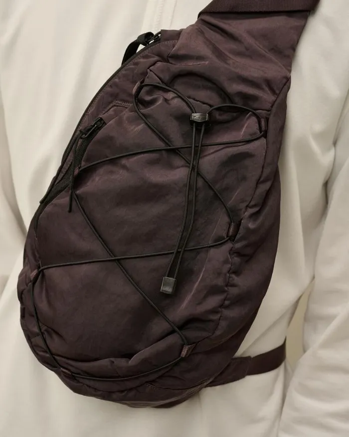 CP Company Backpacks and Waistbag Nylon B Crossbody Rucksack Boulevard Violet 8211 Man