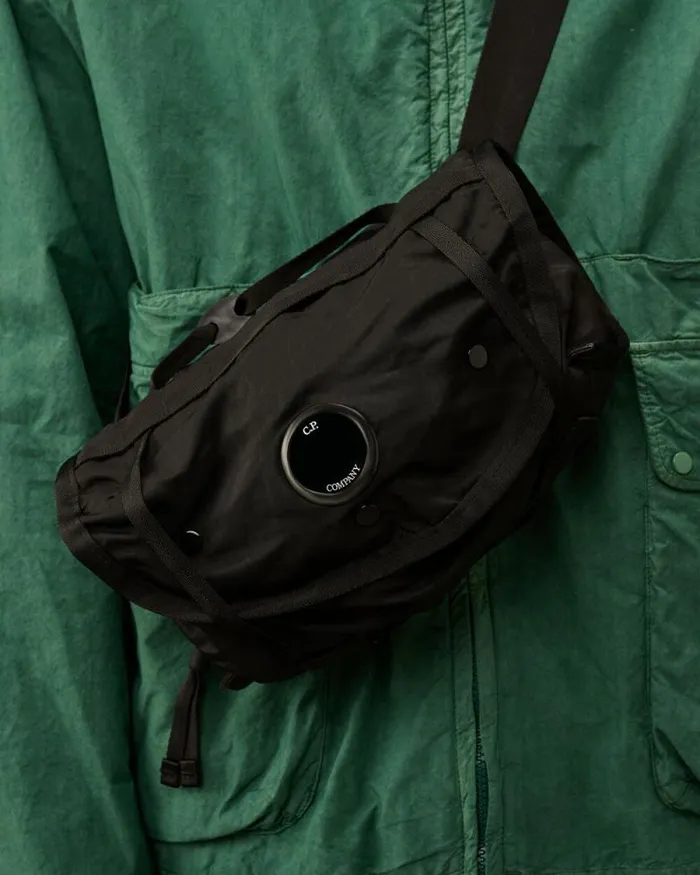 CP Company Backpacks and Waistbag Nylon B Lens Waistband Pack Black 8211 Man