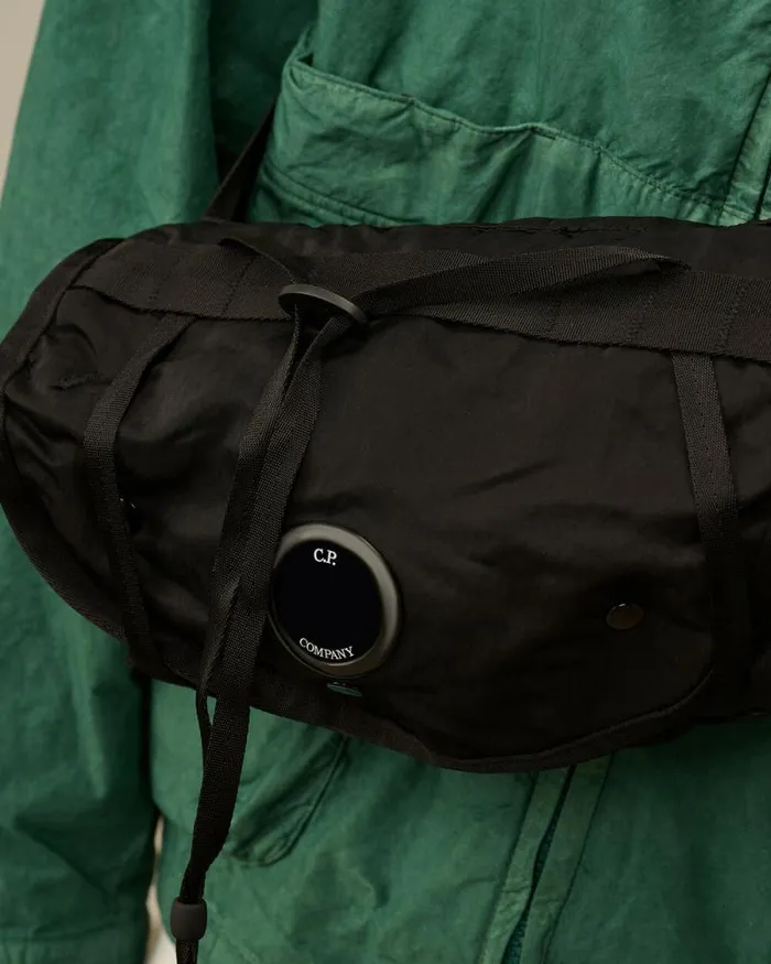 CP Company Backpacks and Waistbag Nylon B Lens Waistband Pack Black 8211 Man