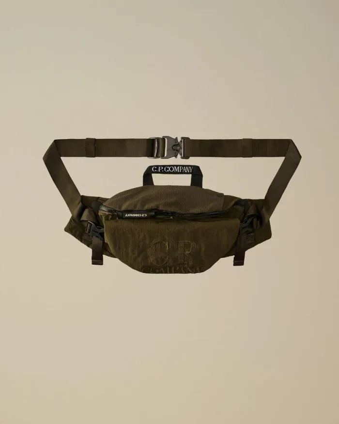 CP Company Backpacks and Waistbag Plain Paper Touch Logo Waistbag Ivy Green 8211 Man CP Company Backpacks and Waistbag Plain Paper Touch Logo Waistbag Ivy Green 8211 Man