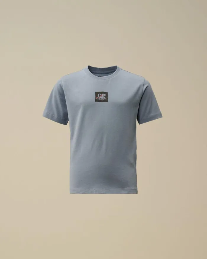 CP Company Clothing 48 U16 Cotton Jersey 301 British Sailor TShirt Flint Stone Blue 8211 Kids