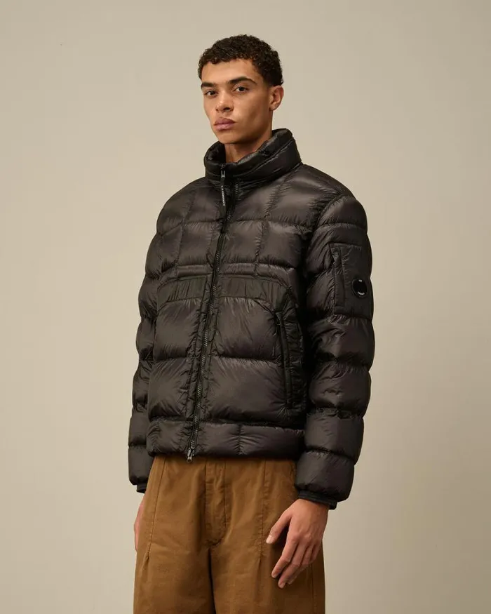 CP Company Jacket and Coats DD Shell Hooded Short Down Jacket Nightshade Purple 8211 Man