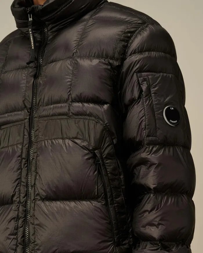 CP Company Jacket and Coats DD Shell Hooded Short Down Jacket Nightshade Purple 8211 Man