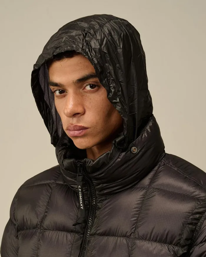 CP Company Jacket and Coats DD Shell Hooded Short Down Jacket Nightshade Purple 8211 Man