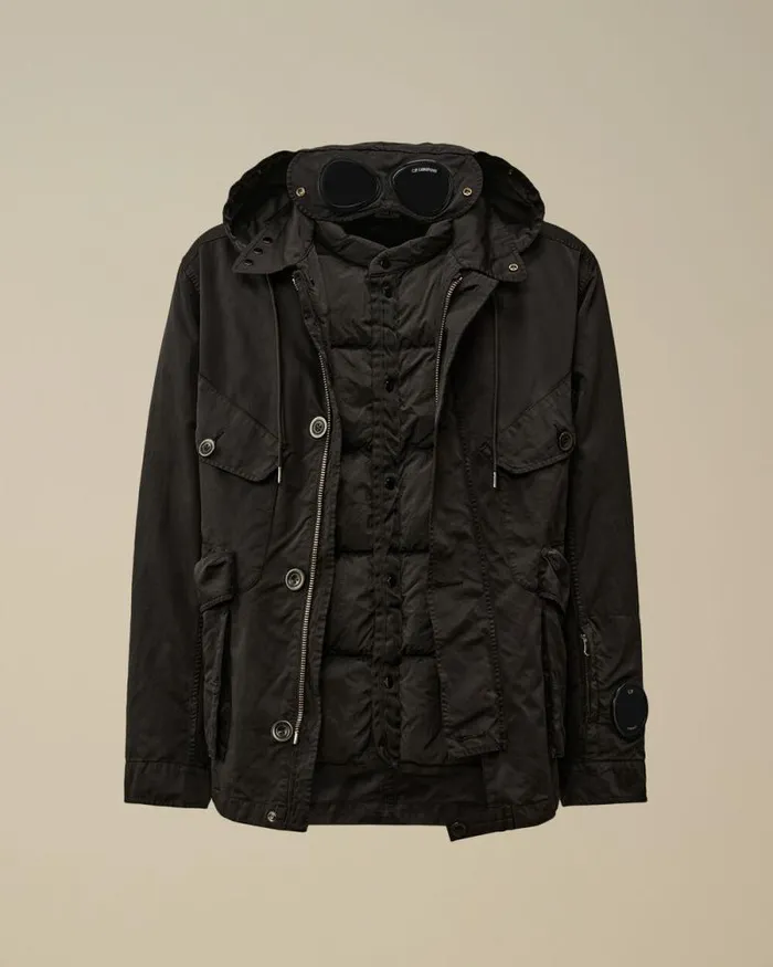 CP Company Jacket and Coats Micro Kei Mille Jacket Black 8211 Man