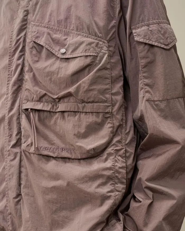 CP Company Overshirt ChromeR Utility Overshirt Purple Dove 8211 Man