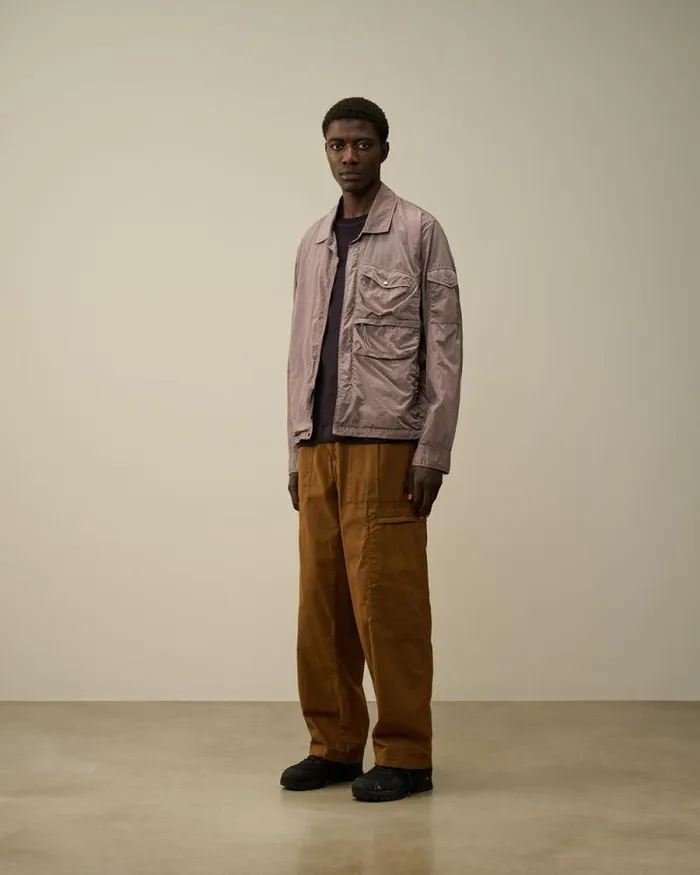 CP Company Overshirt ChromeR Utility Overshirt Purple Dove 8211 Man