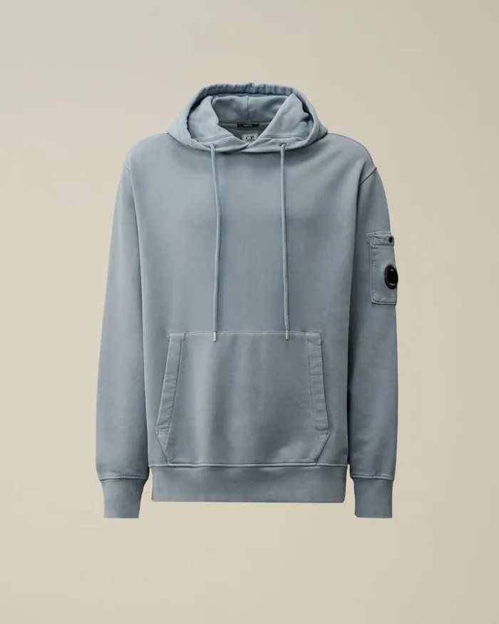 CP Company Sweatshirts Brushed And Emerized Diagonal Fleece Lens Hooded Sweatshirt Flint Stone Blue 8211 Man CP Company Sweatshirts Brushed And Emerized Diagonal Fleece Lens Hooded Sweatshirt Flint Stone Blue 8211 Man
