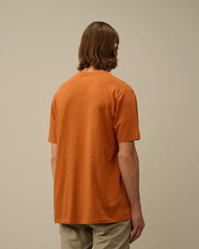 CP Company Tshirts and Polo 301 Jersey 3D Logo TShirt Bombay Brown 8211 Man