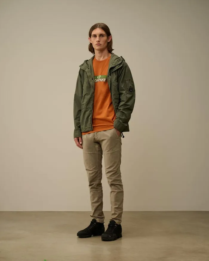 CP Company Tshirts and Polo 301 Jersey 3D Logo TShirt Bombay Brown 8211 Man