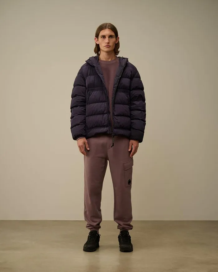 CP Company Tracksuits and Shorts Diagonal Raised Fleece Cargo Sweatpants Purple Dove 8211 Man