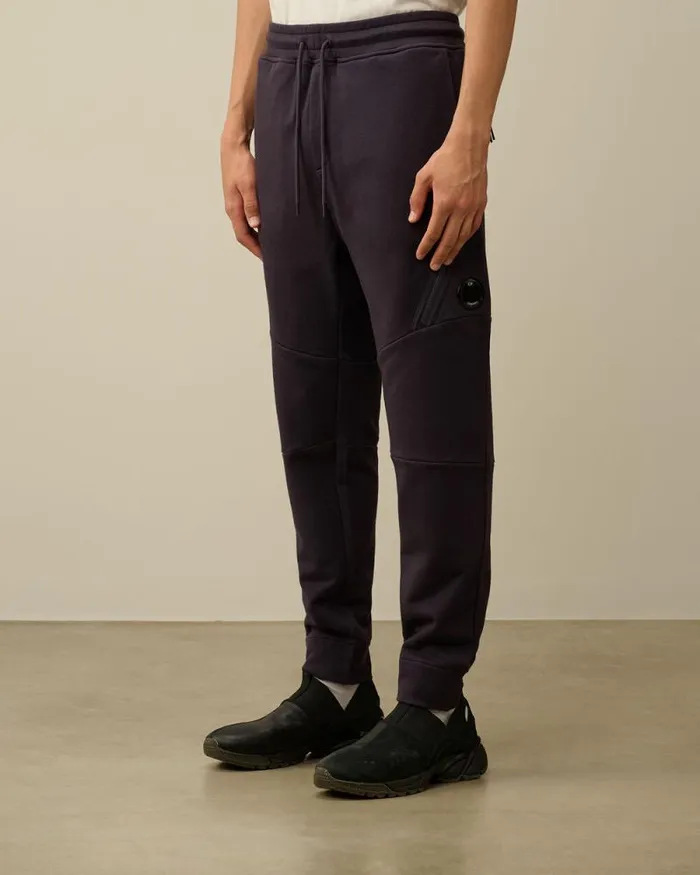 CP Company Tracksuits and Shorts Diagonal Raised Fleece Lens Sweatpants Nightshade Purple 8211 Man