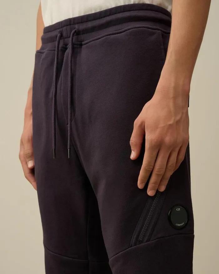 CP Company Tracksuits and Shorts Diagonal Raised Fleece Lens Sweatpants Nightshade Purple 8211 Man