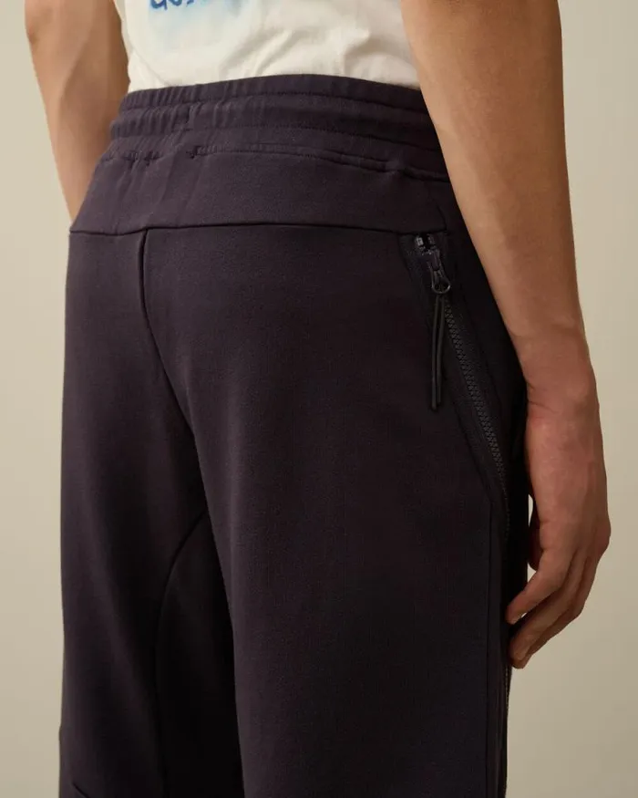 CP Company Tracksuits and Shorts Diagonal Raised Fleece Lens Sweatpants Nightshade Purple 8211 Man