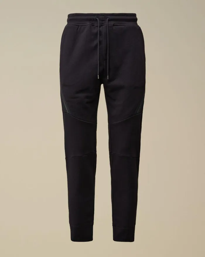 CP Company Tracksuits and Shorts Diagonal Raised Fleece Lens Sweatpants Total Eclipse Blue 8211 Man