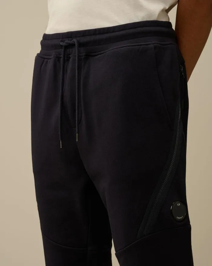 CP Company Tracksuits and Shorts Diagonal Raised Fleece Lens Sweatpants Total Eclipse Blue 8211 Man