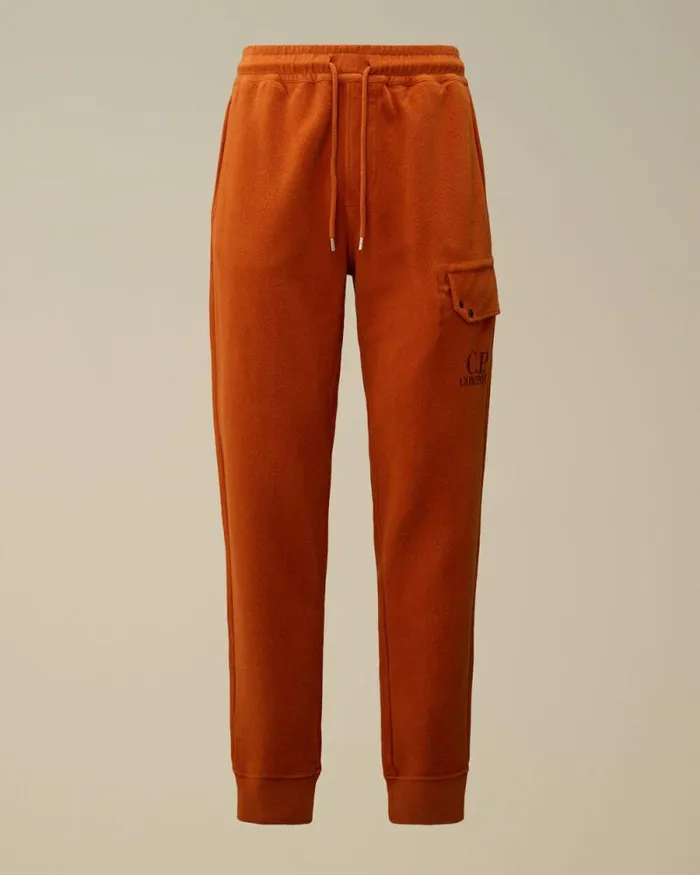 CP Company Tracksuits and Shorts Reverse Brushed and Emerized Diagonal Fleece Sweatpants Bombay Brown 8211 Man