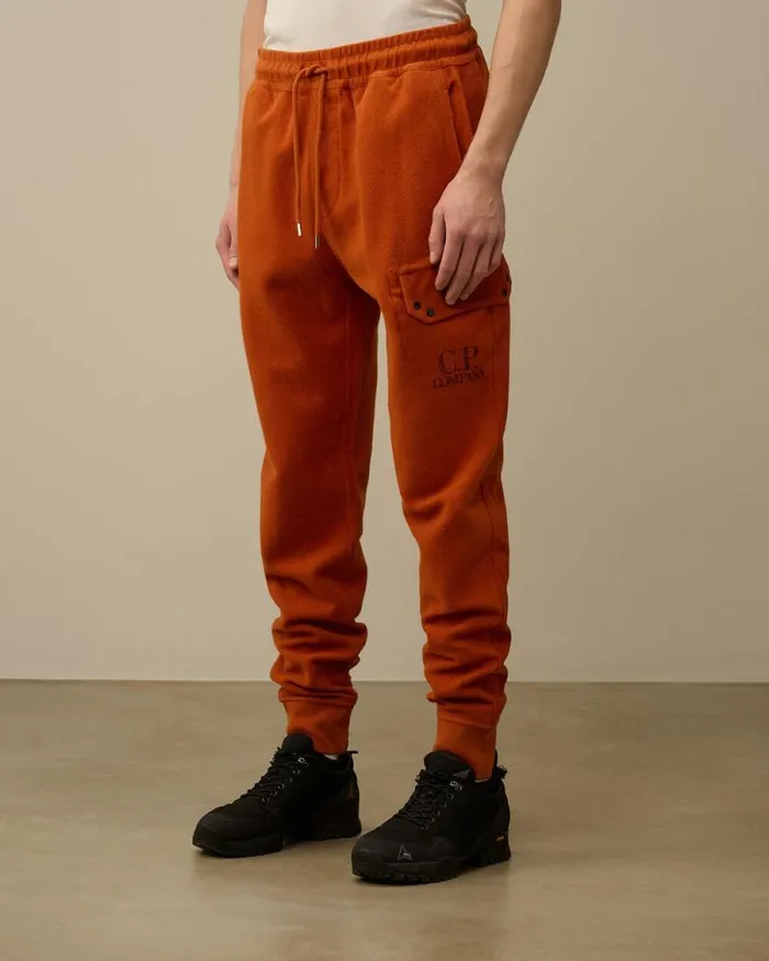 CP Company Tracksuits and Shorts Reverse Brushed and Emerized Diagonal Fleece Sweatpants Bombay Brown 8211 Man