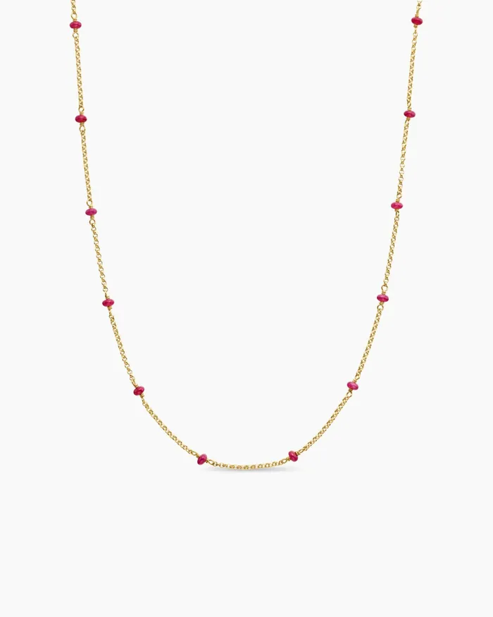 Cable Collectibles Bead And Chain Necklace In 18K Yellow Gold 35mm Women David Yurman Bead