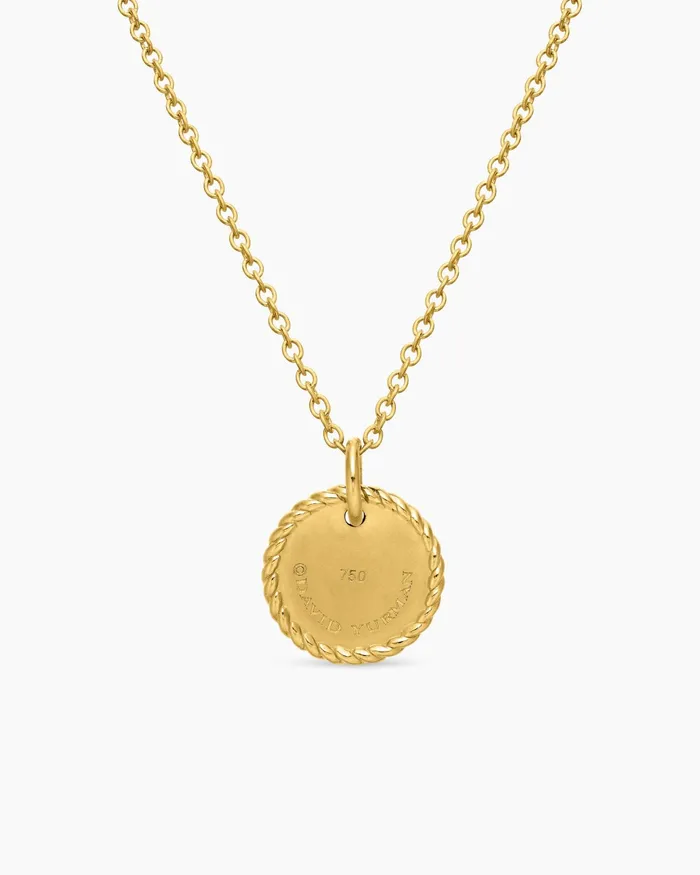 Cable Collectibles Rainbow Necklace In 18K Yellow Gold With Pav Sapphires And Tsavorites 11mm Women David Yurman Pendant Cable Collectibles Rainbow Necklace In 18K Yellow Gold With Pav Sapphires And Tsavorites 11mm Women David Yurman Pendant