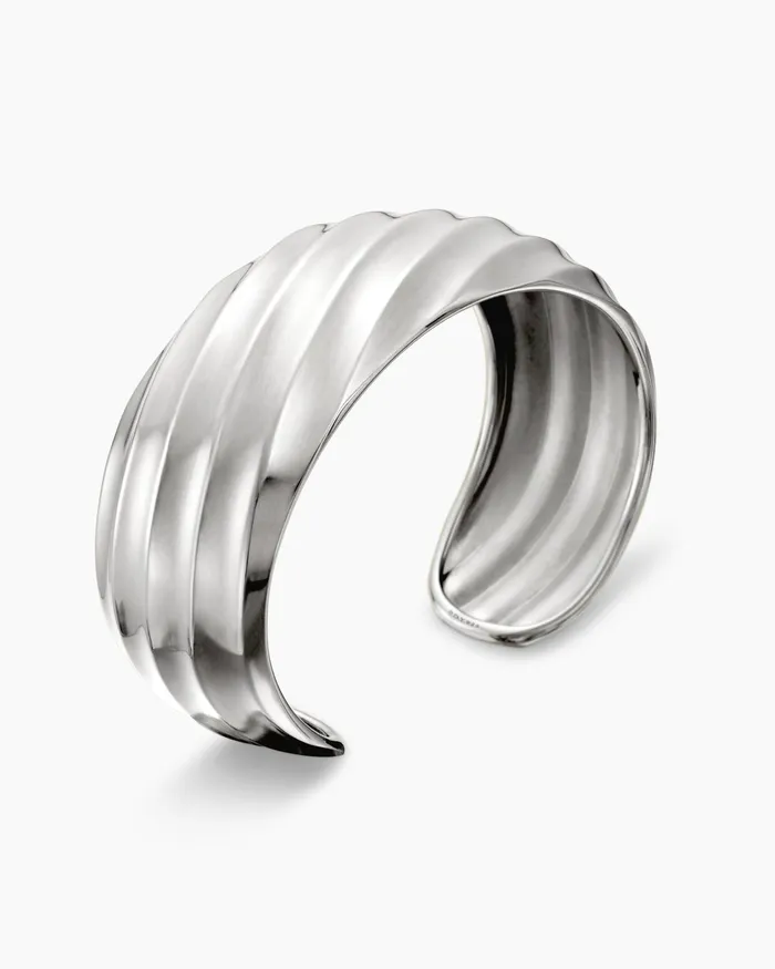 Cable Edge Cuff Bracelet In Sterling Silver 24mm Women David Yurman Cuff Cable Edge Cuff Bracelet In Sterling Silver 24mm Women David Yurman Cuff