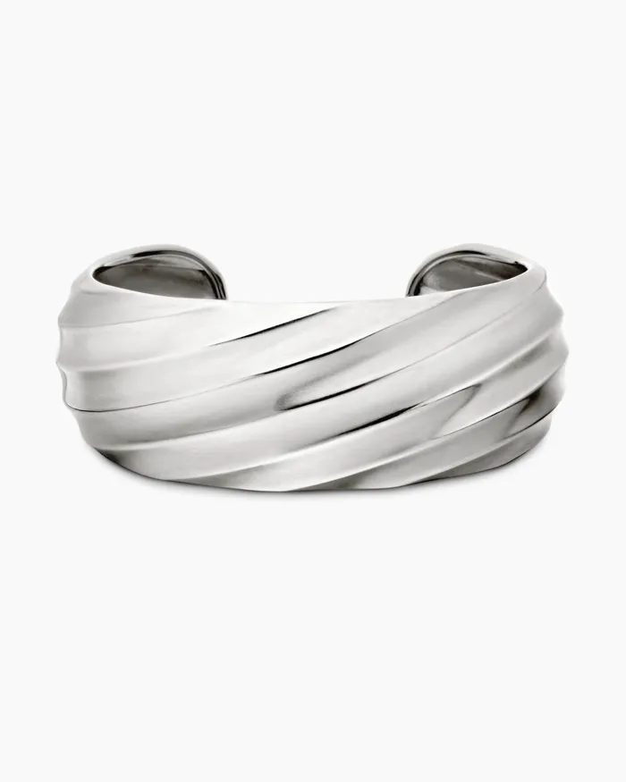 Cable Edge Cuff Bracelet In Sterling Silver 24mm Women David Yurman Cuff Cable Edge Cuff Bracelet In Sterling Silver 24mm Women David Yurman Cuff