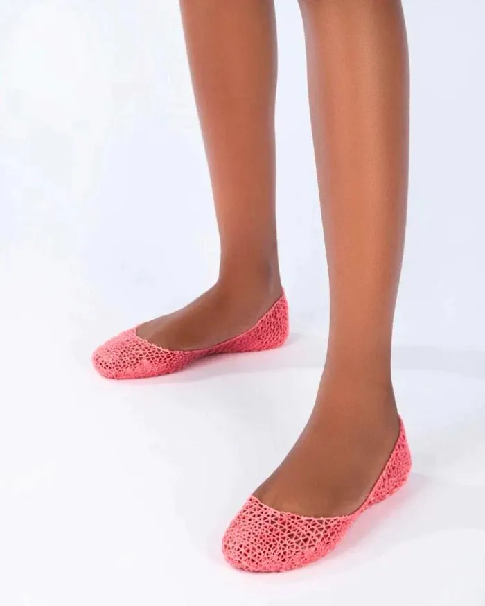 Campana Metallic Pink Women Melissa Flats